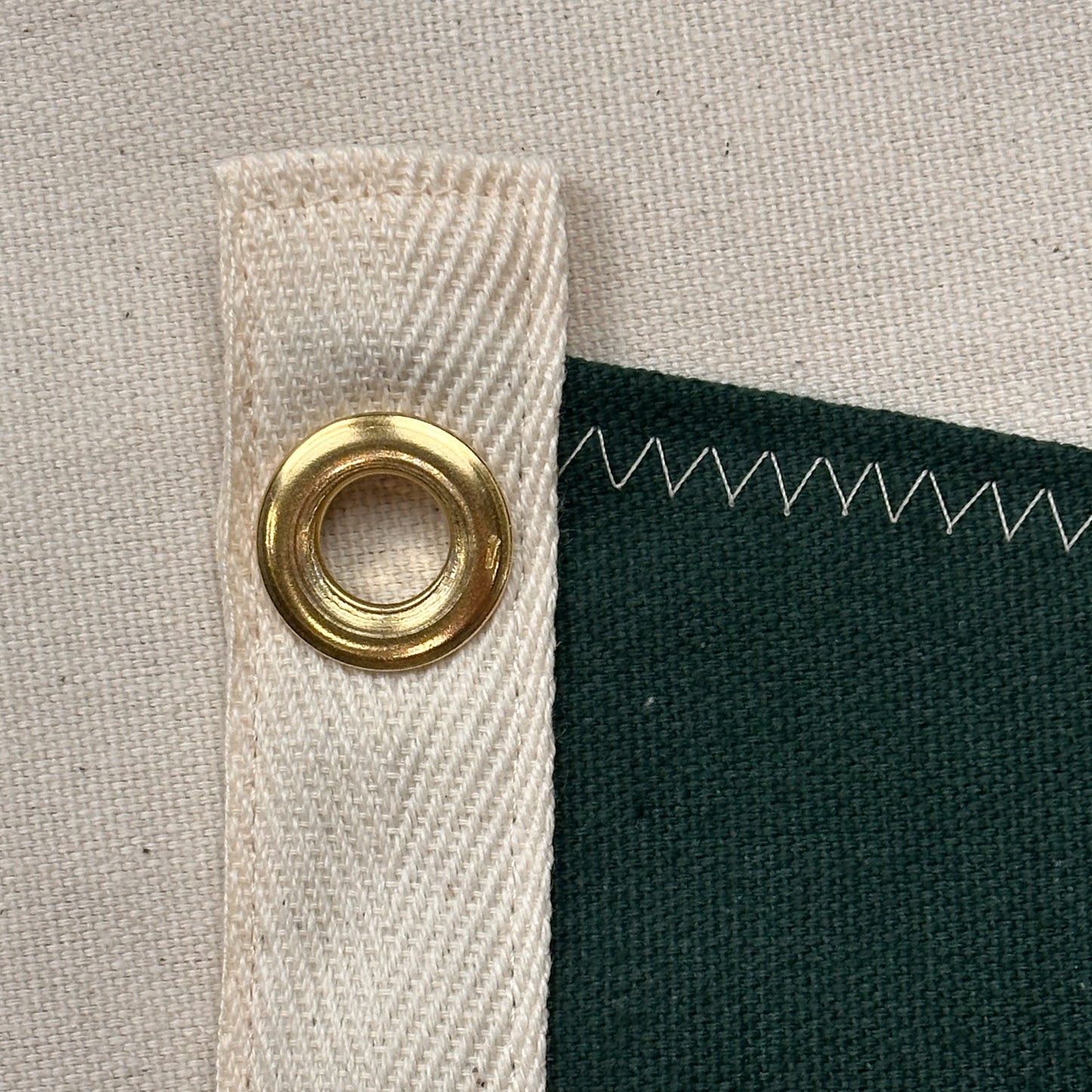 Bayfield - First Edition, Hand-Stenciled Pennant - Boreal Green