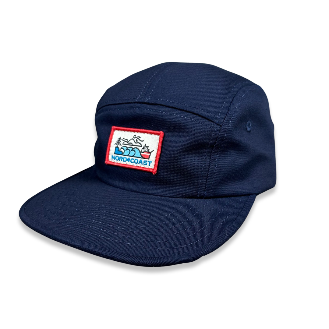 Lake Freighter Camper Cap - Navy (patched version)