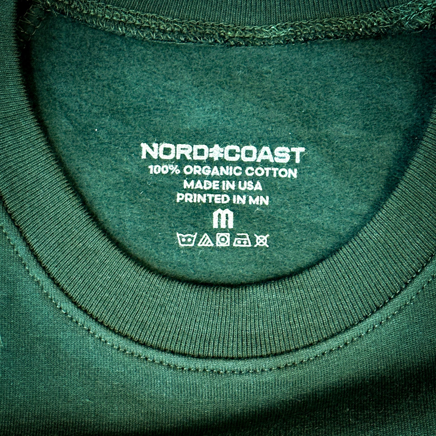 Classic Organic Mid-Weight Crewneck - Bay Green / Gold