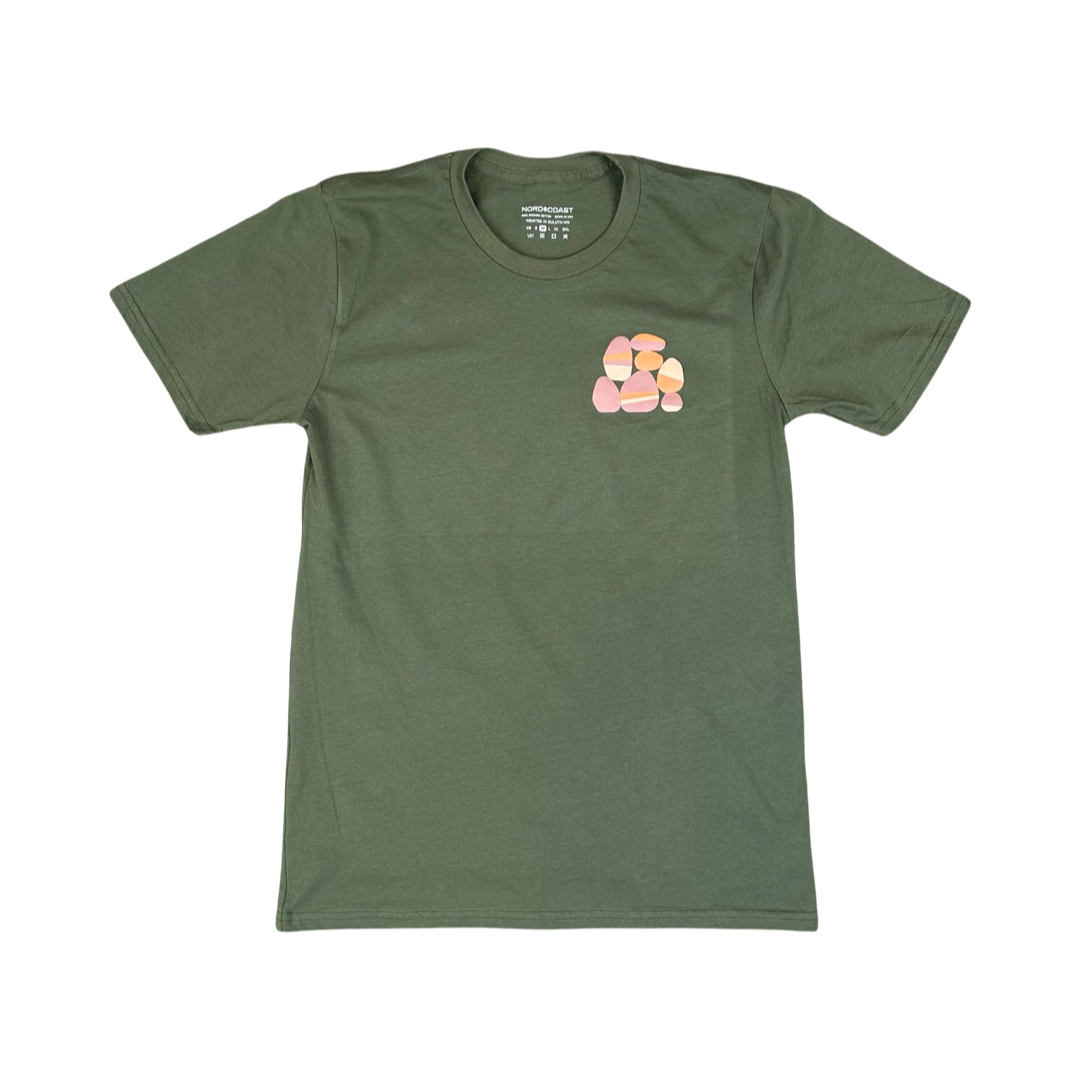 North Shore Agate Organic Tee - Moss