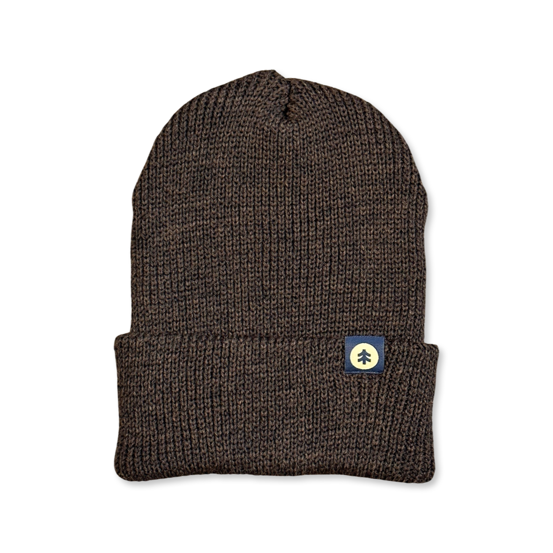 Lone Tree Beanie - Hickory (Thick Merino Wool)