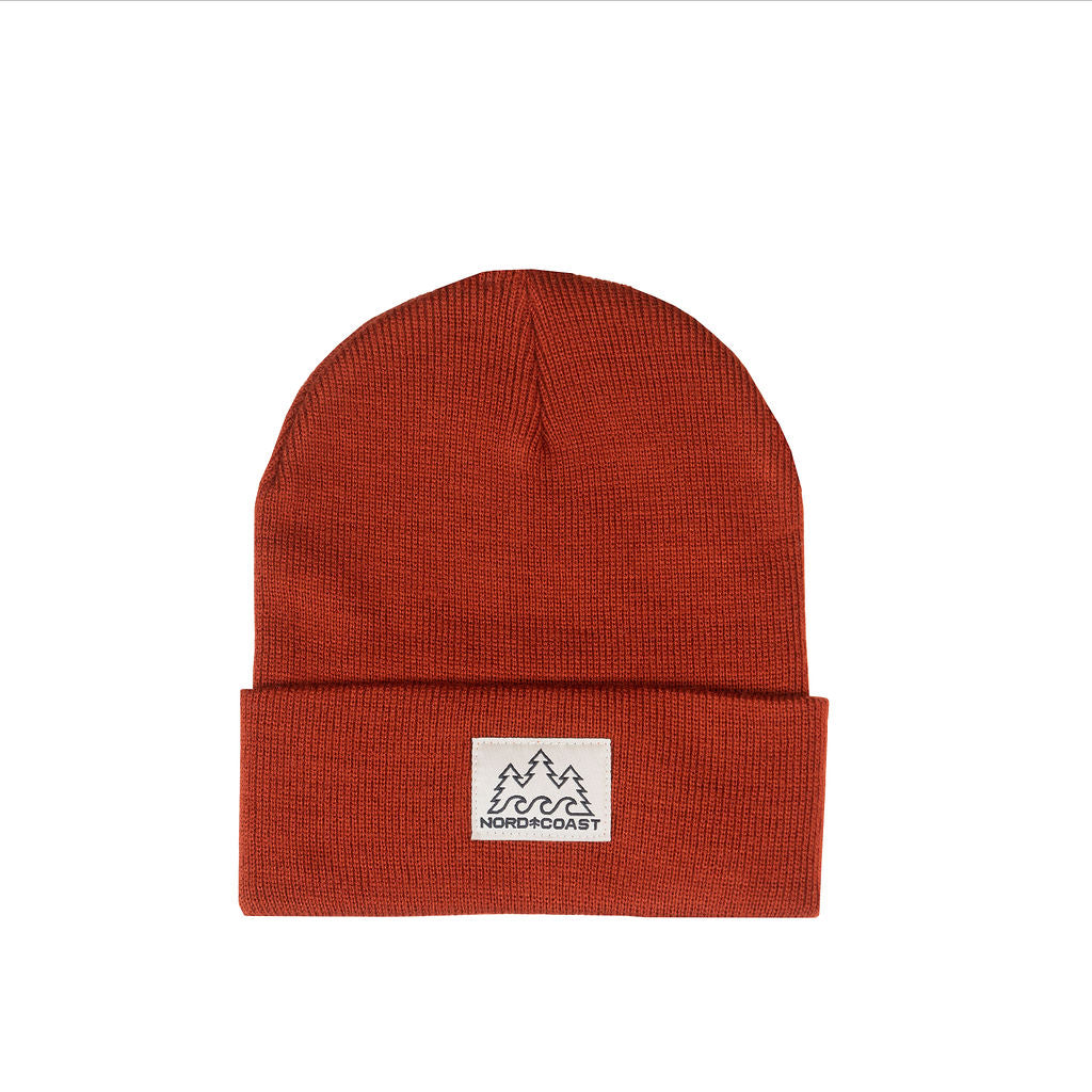 Three & Three Beanie - Palisade Red (Acrylic)