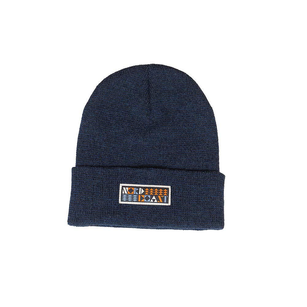 Norse Quilt Beanie - Great Heron Blue (Recycled Wool)