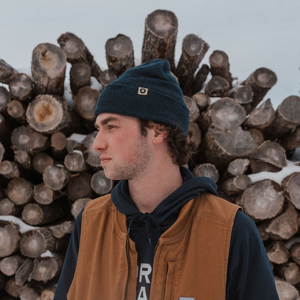 Lone Tree Beanie - Great Heron Blue (Recycled Wool)