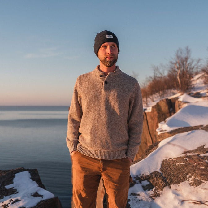 Classic Nord Coast Beanie - Great Heron Blue (Recycled Wool)