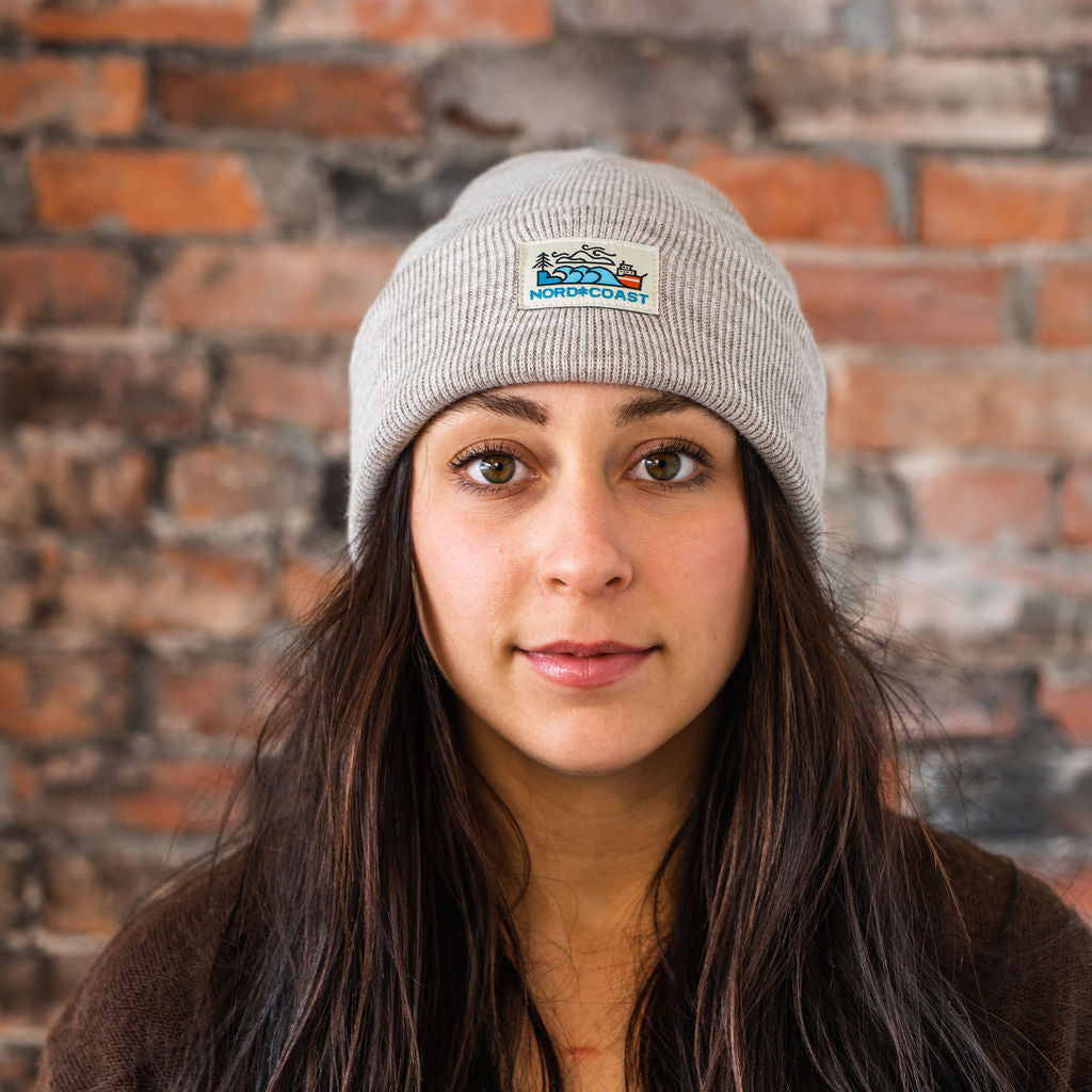 Lake Freighter Beanie - Light Brown heather (Acrylic)