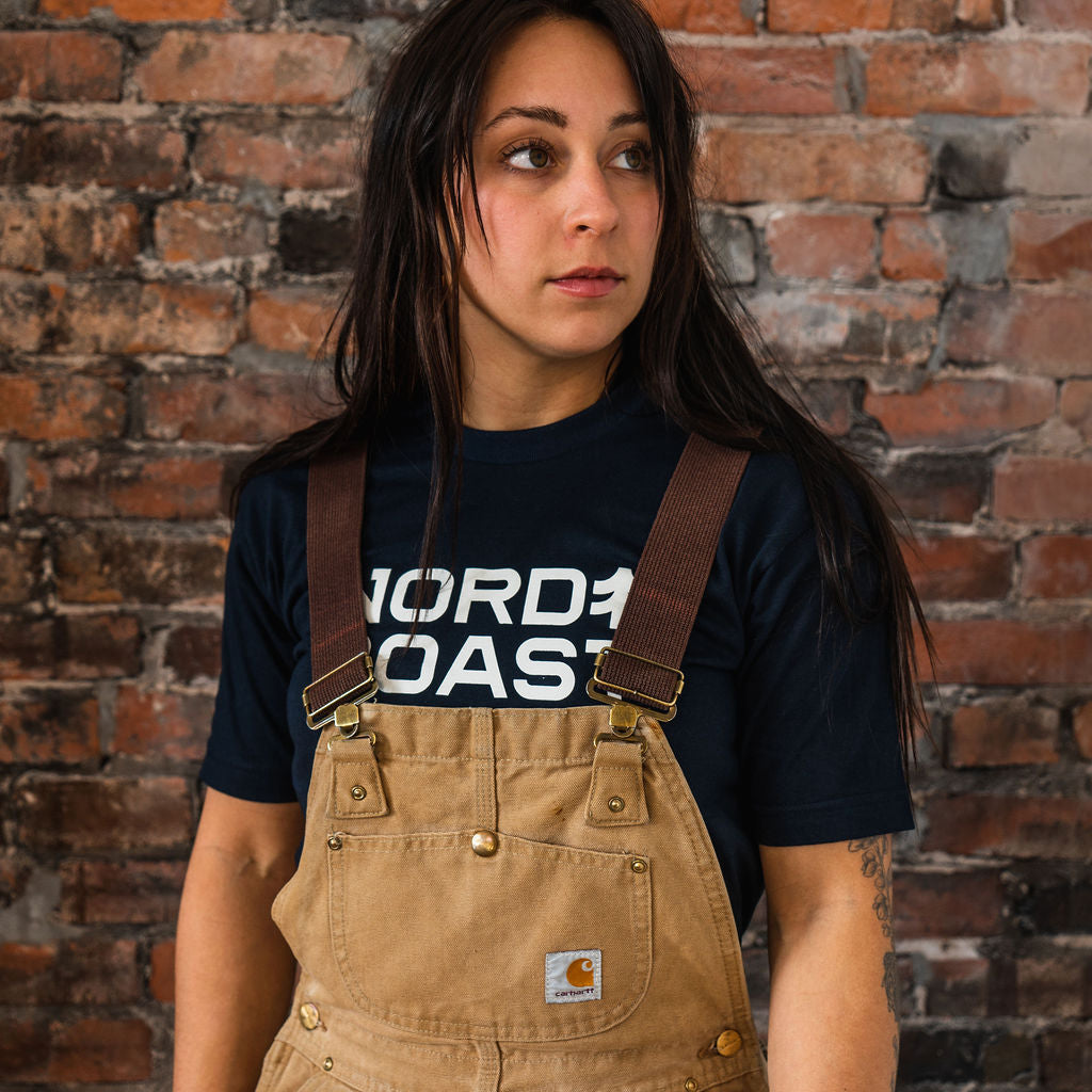 Classic Navy Logo Tee (Bayside Beta)