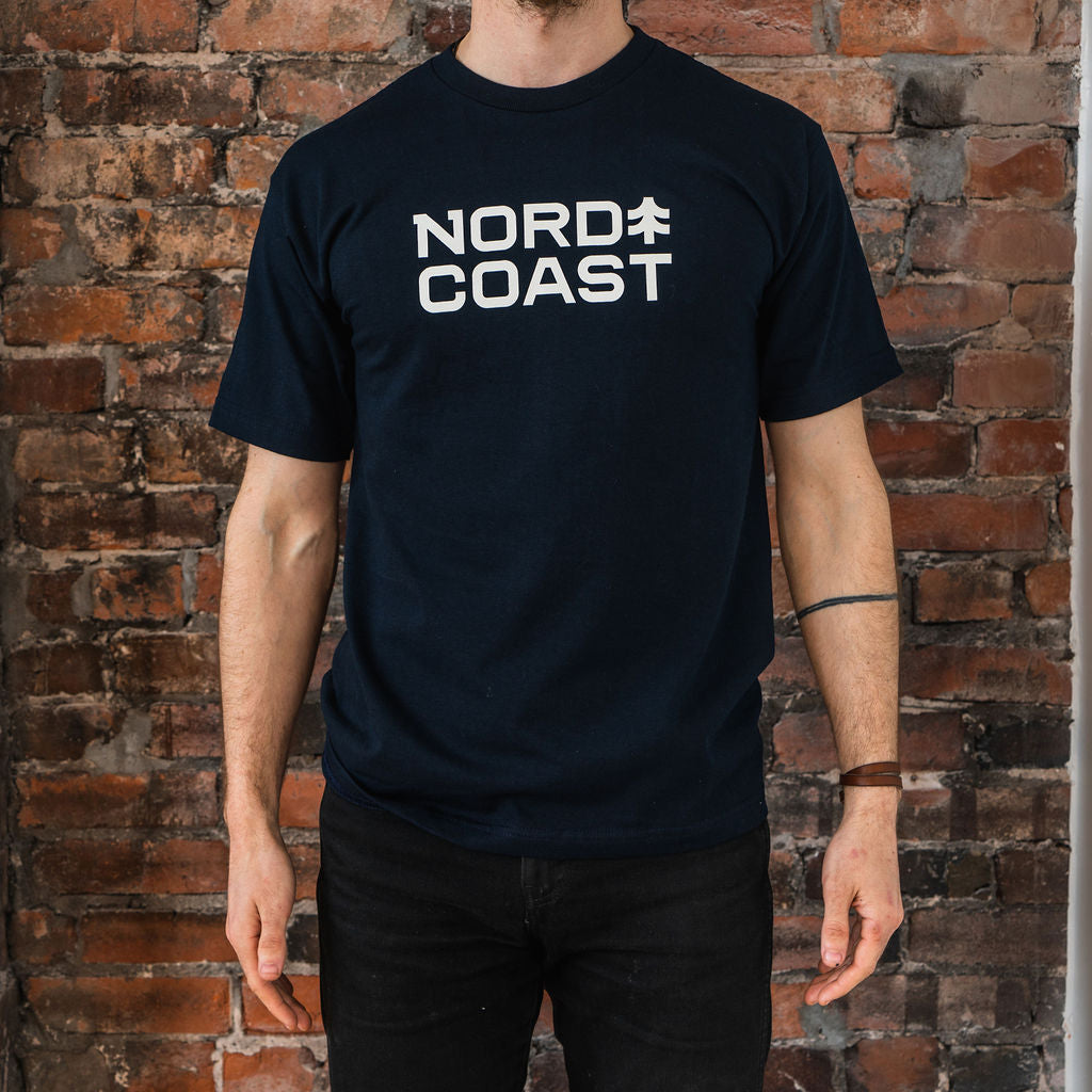 Classic Navy Logo Tee (Bayside Beta)