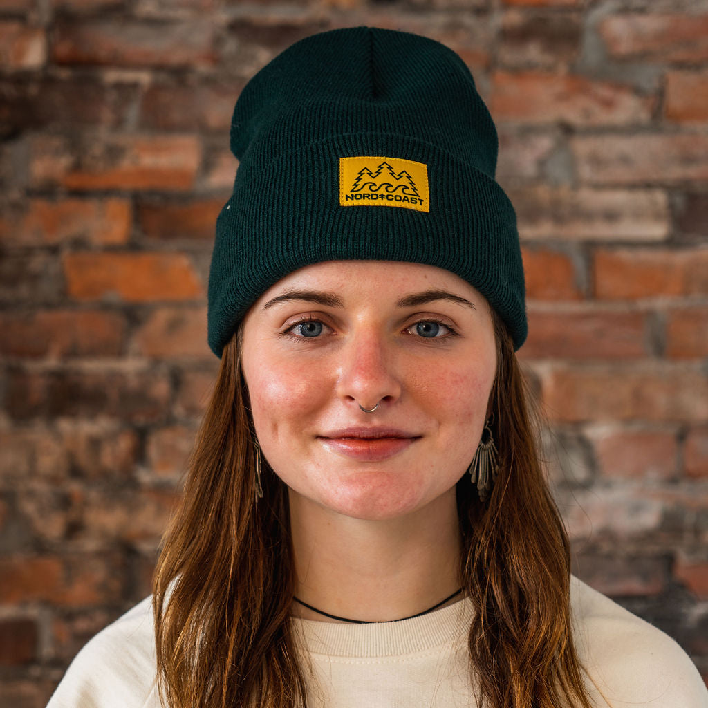 Three & Three Beanie - Tamarack Green (Acrylic)