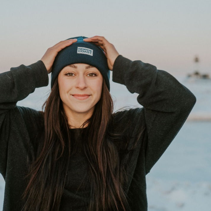 Classic Nord Coast Beanie - Great Heron Blue (Recycled Wool)