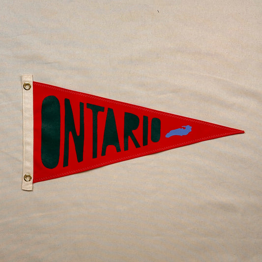 Lake Ontario - Canvas Graphic Pennant (Red)