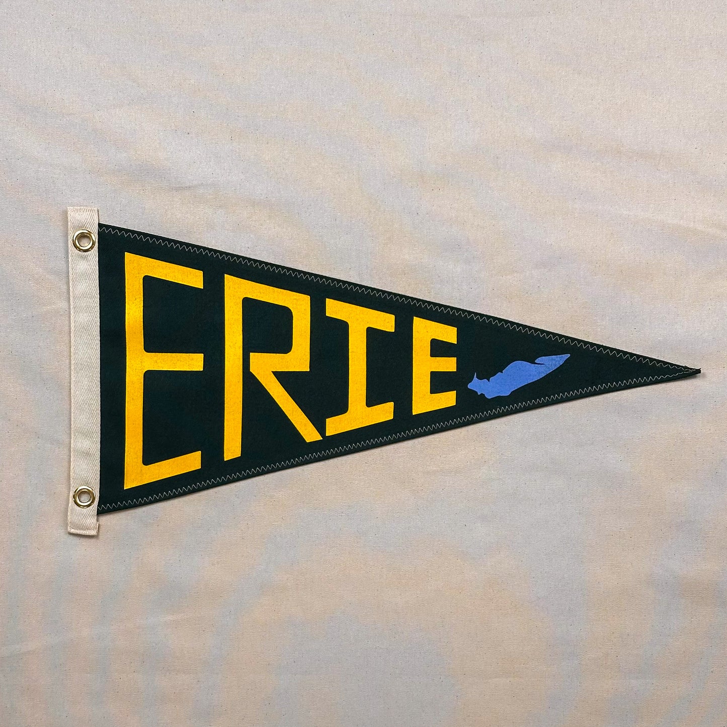 Lake Erie - Canvas Graphic Pennant (Tamarack Green)