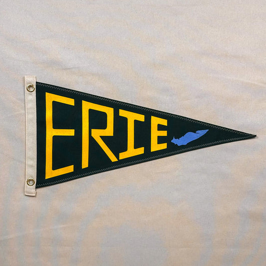 Lake Erie - Canvas Graphic Pennant (Tamarack Green)