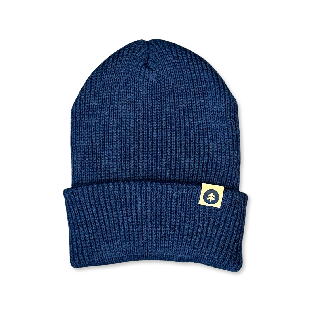 Lone Tree Beanie - Great Heron Blue (Thick Merino Wool)