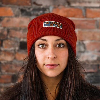 Norse Quilt Beanie - Palisade Red (Acrylic)